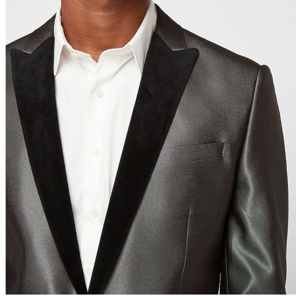 Express Suits & Blazers Express Slim Velvet Lapel Tuxedo Jacket 4s Short Poshmark